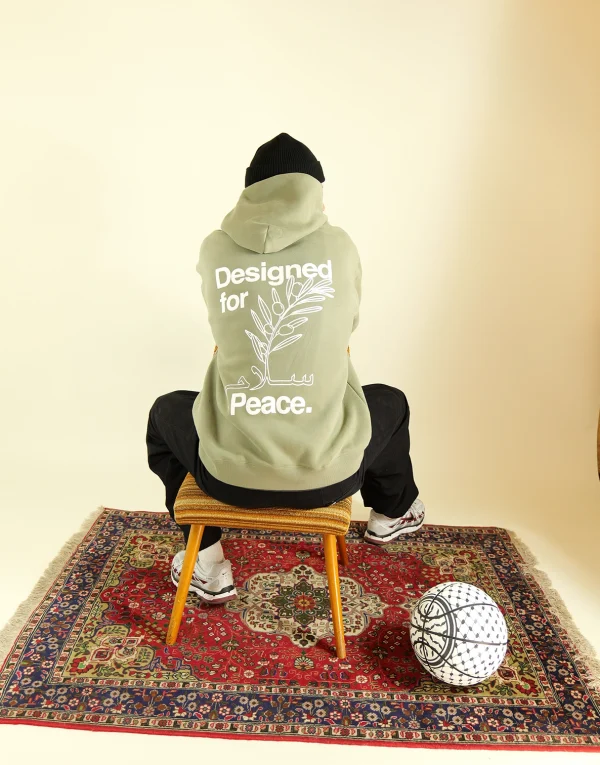 Designed for Peace Hoodie - Olivegreen - Image 3