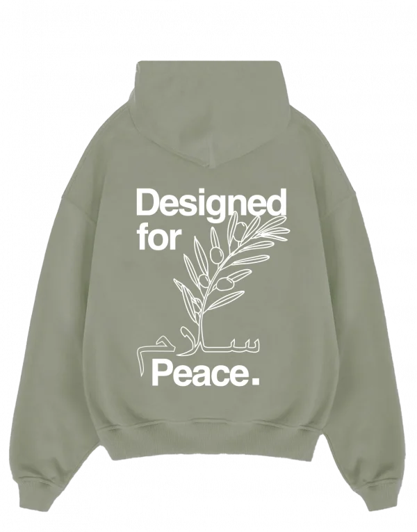 Designed for Peace Hoodie - Olivegreen