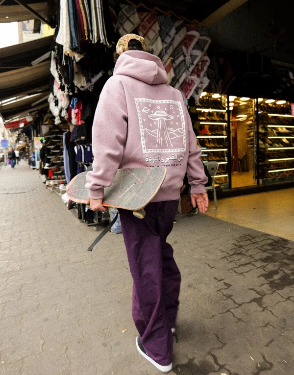 To the Moon and Back Hoodie - Pastel Purple - Image 3