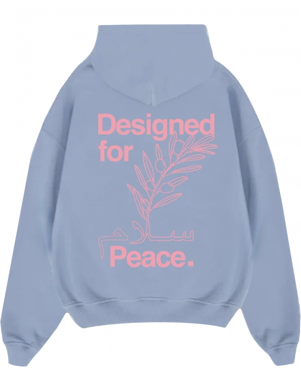 Designed for Peace Hoodie - Babyblue